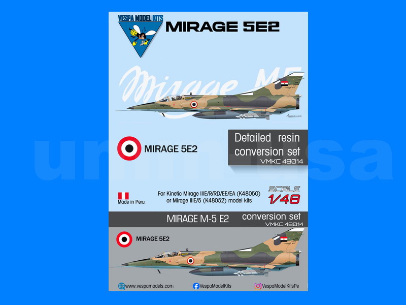 VMKC48014 Dassault Mirage 5E2 Conversion Set 1/48